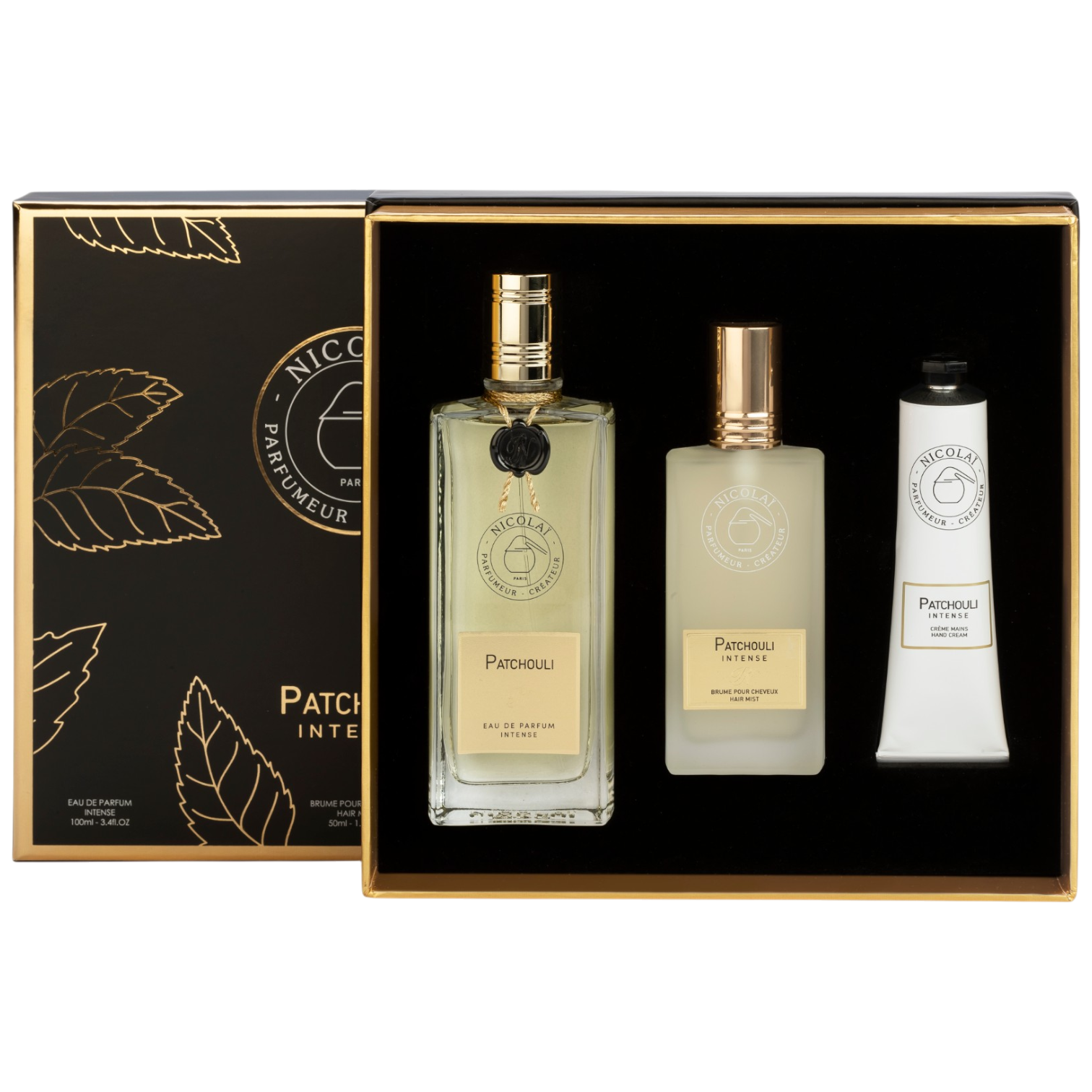 Patchouli Intense 100 ML + Hair Mist 50 ML + Hand Cream 30 ML