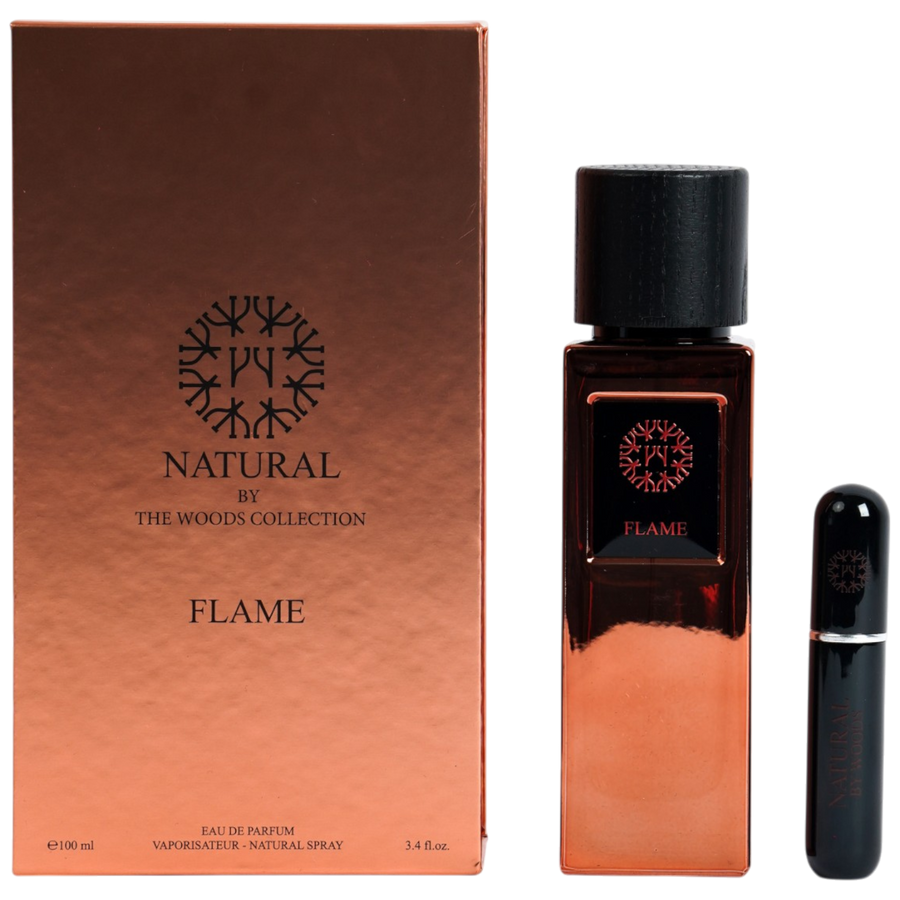 Natural By Woods Flame 100 + 5 ML ATOMIZER EDP
