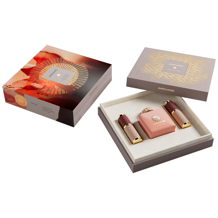 Amouage Guidance Exceptional Gift Set 1x100ml Eau De Parfum 2x10ml Guidance 46 Exceptional Extrait Travel Sprays