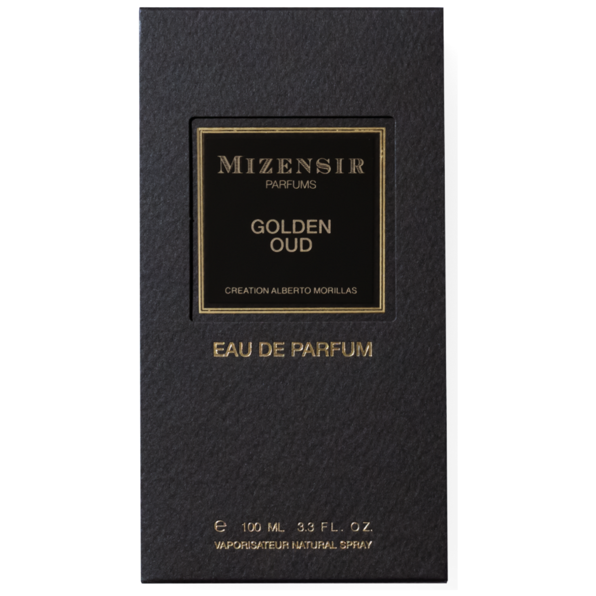 Mizensir Golden Oud Spray EDP Box Packaging 100ML