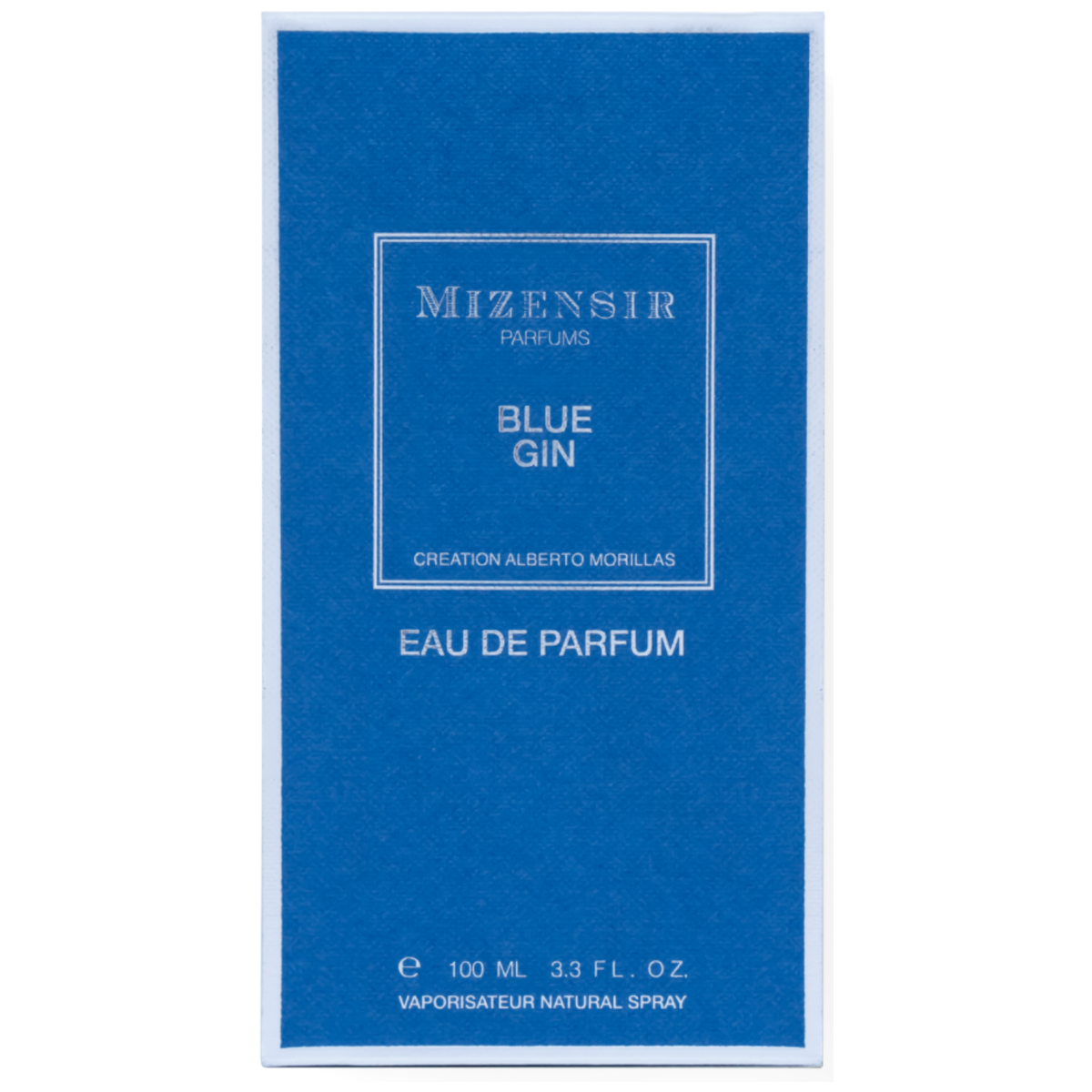 Mizensir Blue Gin Spray EDP Box Packaging 100ML
