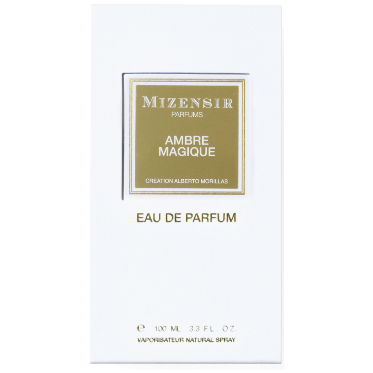 Mizensir Ambre Magique Spray EDP Box Packaging 100ML