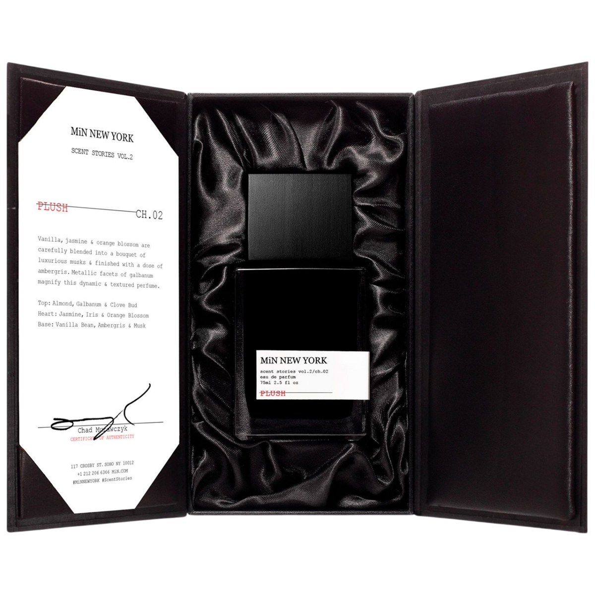MiN NEW YORK Plush EDP Box Packaging 75ML