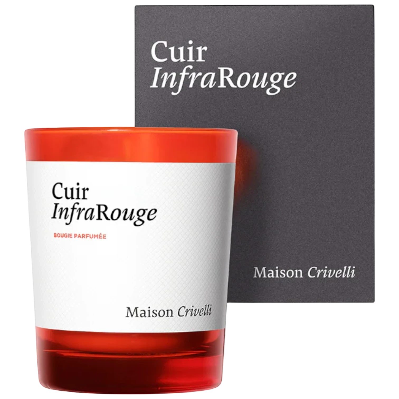 Maison Crivelli Candle Cuir Infrarouge 190g — unisex niche luxury home fragrance at Elixir Perfumes | Niche Perfumes & Luxury Fragrances