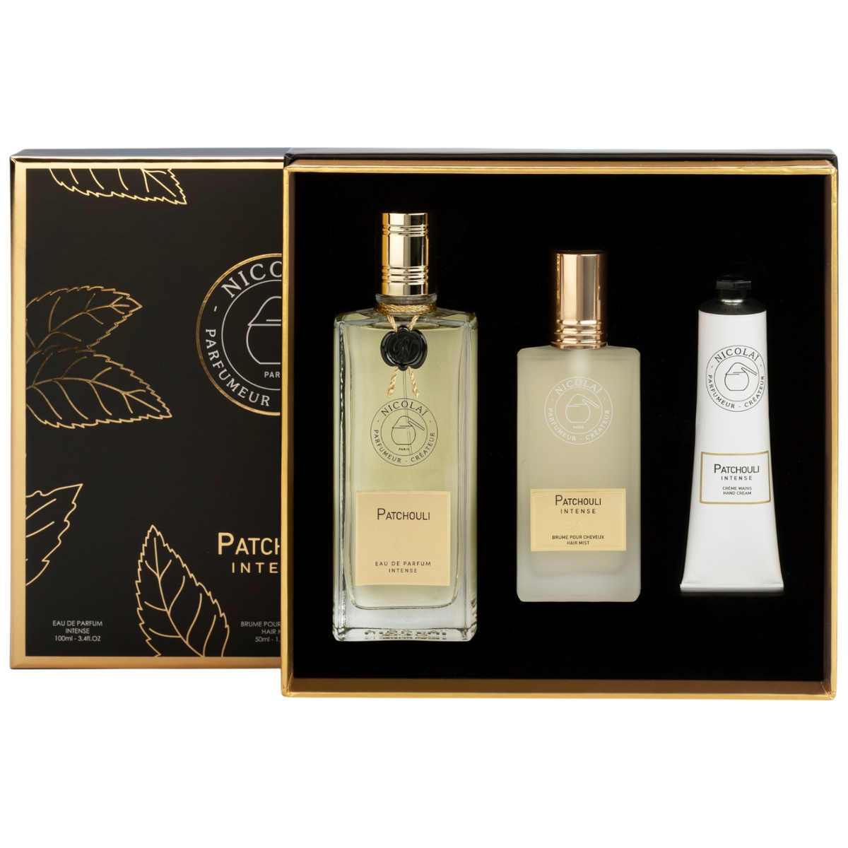 Patchouli Intense 100 ML + Hair Mist 50 ML + Hand Cream 30 ML