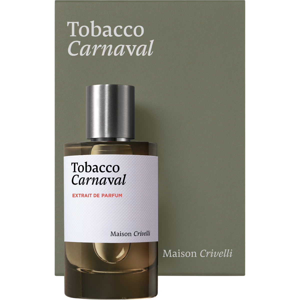 Maison Crivelli Tobacco Carnaval Extrait de Parfum Box Packaging 100ML