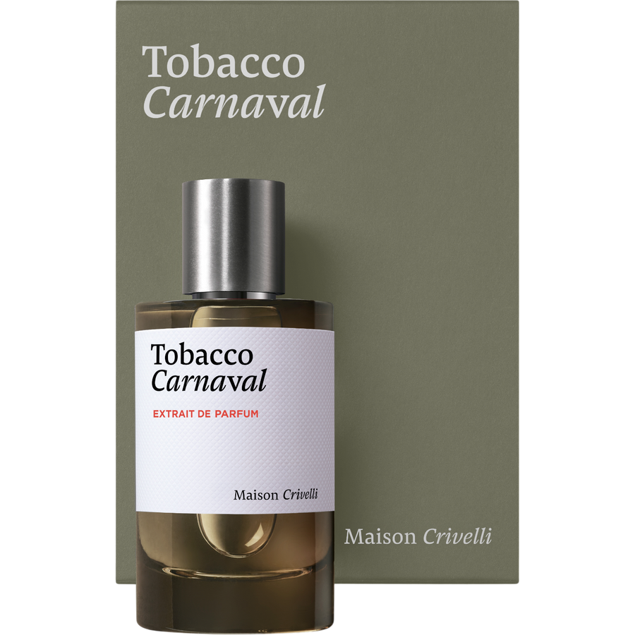 Maison Crivelli Tobacco Carnaval Extrait de Parfum Box Packaging 100ML