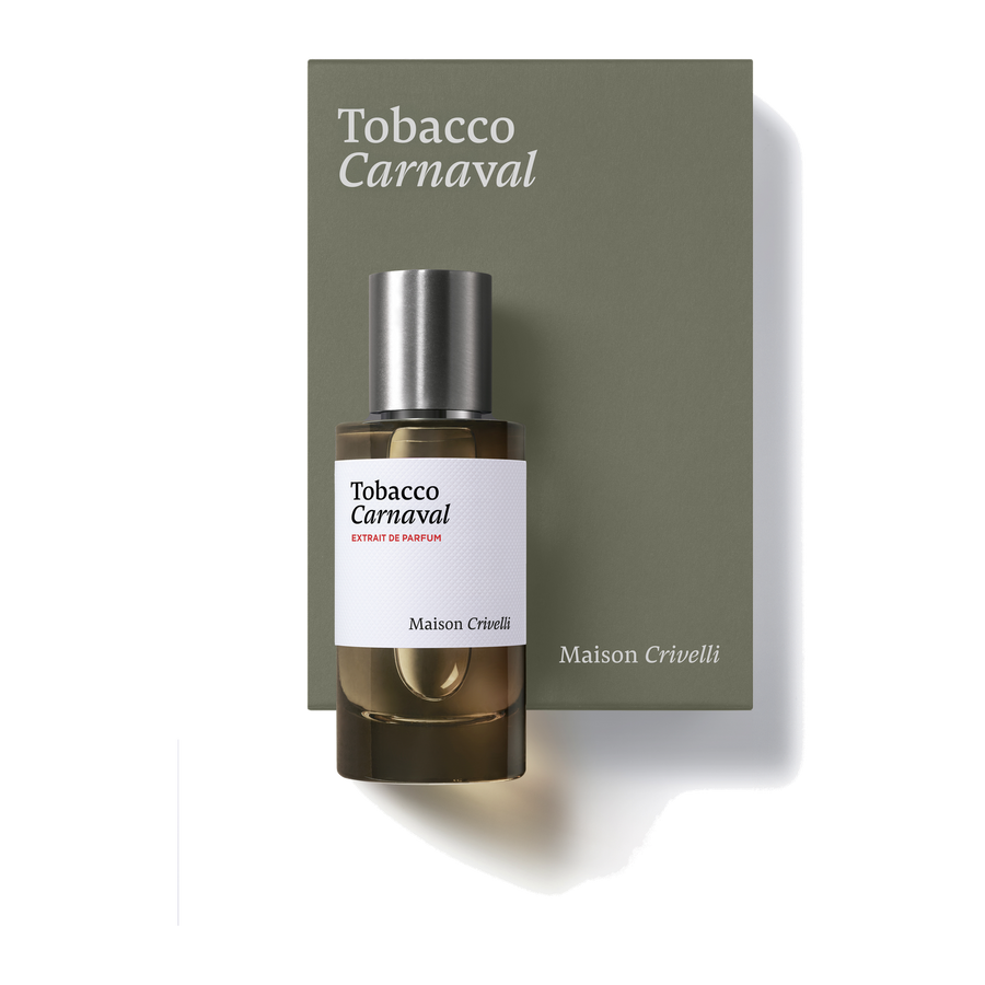 Maison Crivelli Tobacco Carnaval Extrait de Parfum Box Packaging 50ML