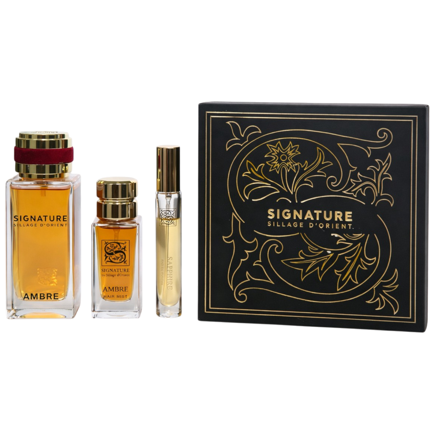 Amber Set 100ML Edp+30ml Hm+10ml EDP- Signature