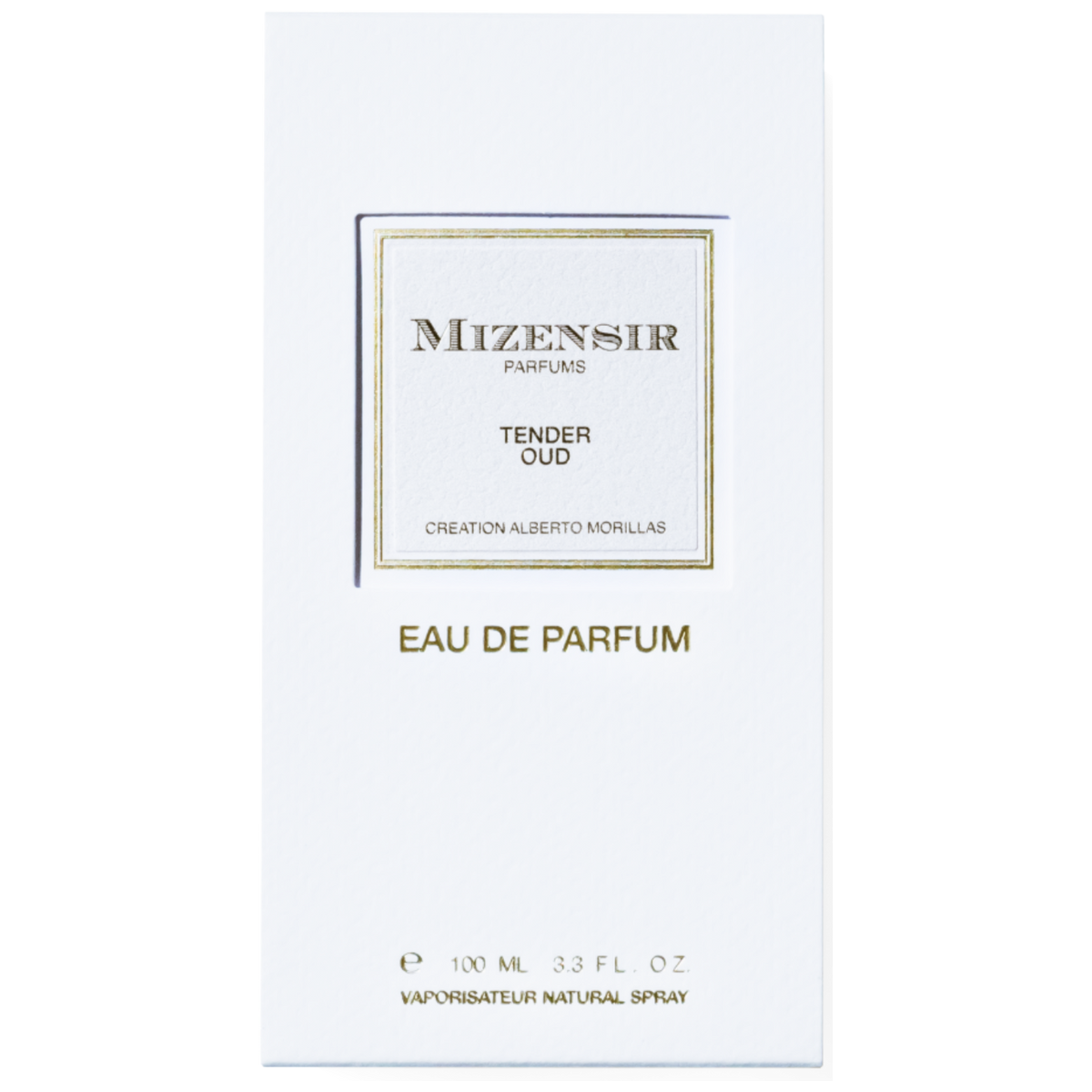 Mizensir Tender Oud Spray EDP Box Packaging 100ML