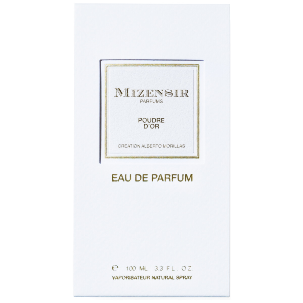 Mizensir Poudre D'or Spray EDP Box Packaging 100ML