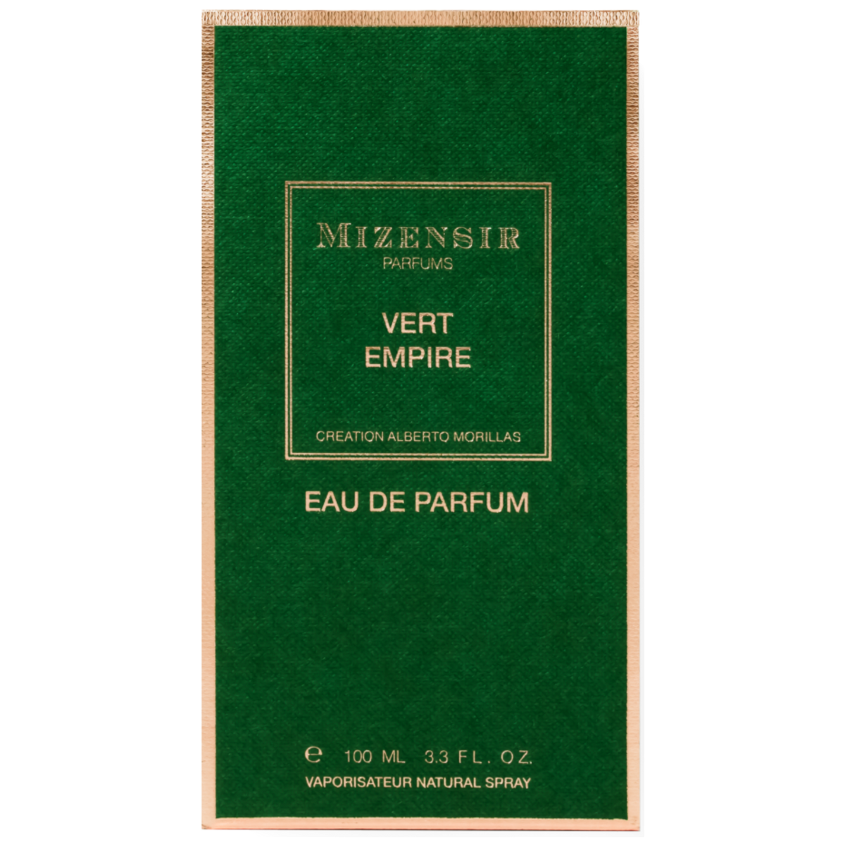 Mizensir Vert Empire Spray EDP Box Packaging 100ML