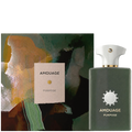 Elixir Perfumes Purpose 100ml woody spicy eau de parfum in a dark green glass bottle with a white cap and gold detail.