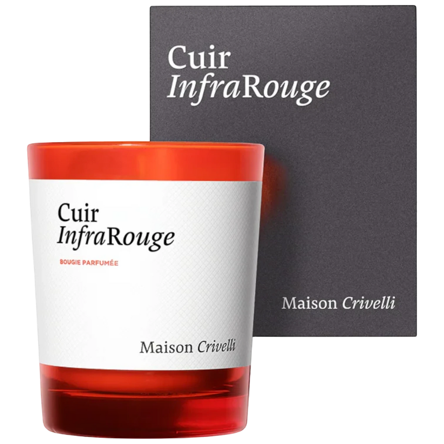 Maison Crivelli Candle Cuir Infrarouge 190g — unisex niche luxury home fragrance at Elixir Perfumes | Niche Perfumes & Luxury Fragrances
