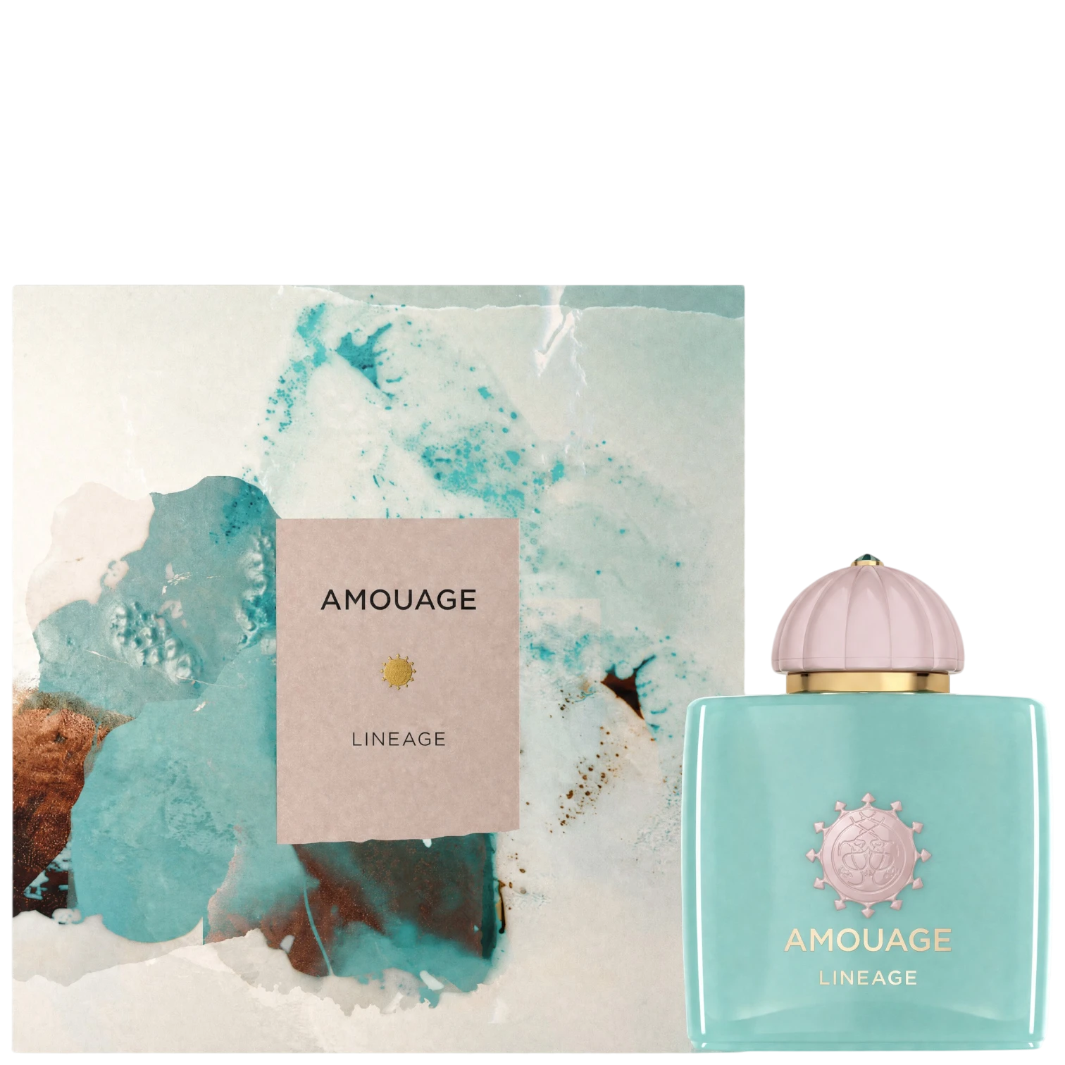 Niche perfumes | Luxury fragrances | Elixir Perfumes Lineage 100ml EDP in a turquoise bottle with a pink dome cap