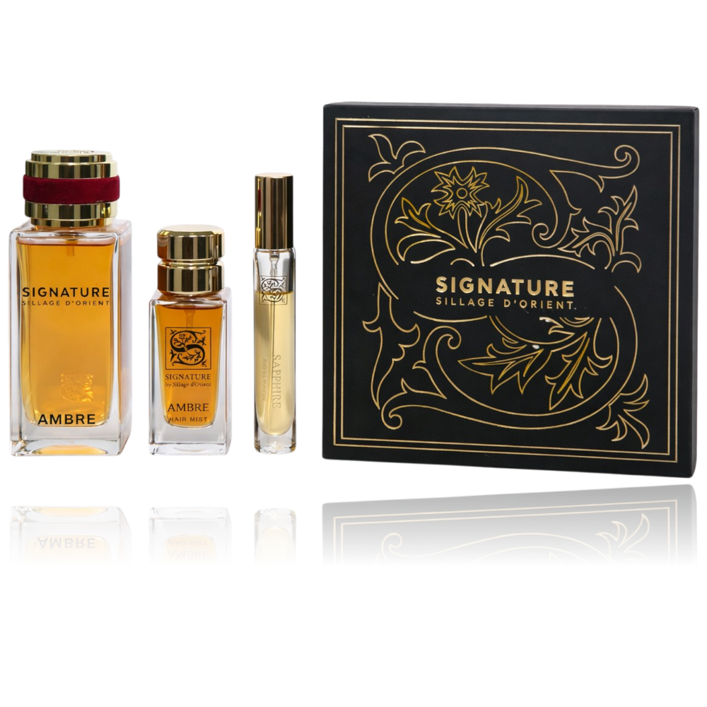 Signature Amber Set 100ML Edp+30ml Hm+10ml EDP